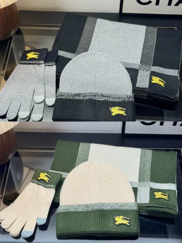 Burberry scarf hat gloves dx03